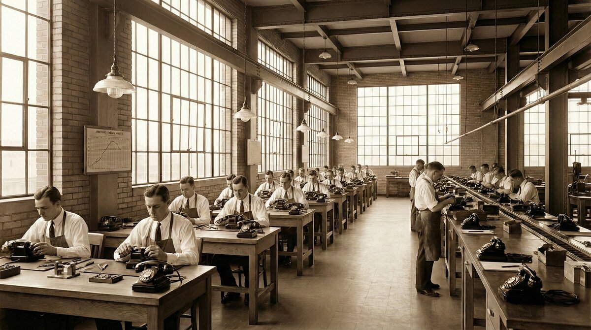 Bell Telephone Laboratories 1920s manufacturing facility